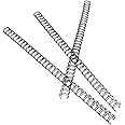 RAYSON Wire Binding Spines, 34 Loops, 40 Sheets, 3:1 Ptich, 7.9mm, A4, Black, Pack of 100
