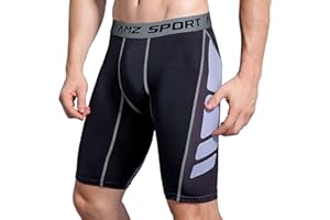 AMZSPORT Męskie spodenki kompresyjne Spodenki rowerowe Warstwa bazowa do biegania