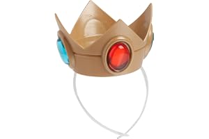 Super Mario Bros. Prinsessa persika barn kostym krona & amulett