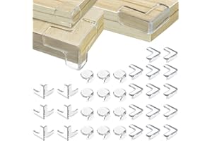 BUKUHLIO 32 Stücken Kantenschutz Baby, Eckenschutz Baby Weich Selbstklebend Kantenschutz Tischkantenschutz für Verschiedene Möbel, Schützt Baby vor Scharfen Tischecken (3-Form)