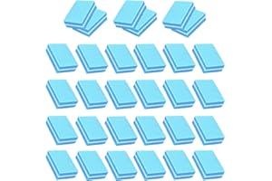 YPYMOD 30 Piezas Pulidor Uñas, Bloque de Lima Para Uñas Taco Pulidor Uñas Doble Cara Grano, Uñas Profesional Lima Pulidora Uñas Lavable para Uñas Gel y Acrílico(Azul)