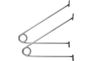 2x Natural Goods Berlin GARD PRENZLBERG, soporte para barra de colgar, montaje en pared, perchero de pared de madera maciza, bricolaje (Industrial, Pr26cm - sin barra de ropa)