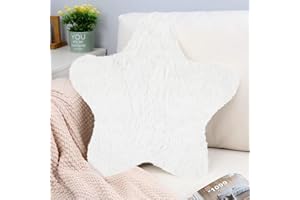 Forhome Cuddly Cushion Children's Star Cushion Soft Fluffy Star Shape Decorative Cushion Sofa Cushion Star Decorative Cushion Plush Cushion Decorative Cushion for Children's Room Bedroom Decoration