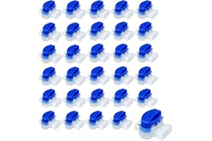 SULOLI 30pcs Connecteurs de Câble Robot Tondeuse,Connecteur Electrique Etanche, Connecteurs de Câble Remplis des Résines pour Jardin Extérieur Pelouse Tondeuse Robot