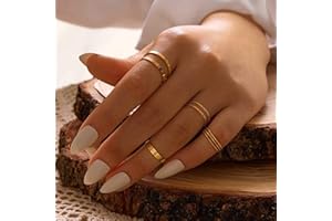 TseenYi Lot de bagues de phalange bohème dorées pour femmes et filles