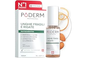 PODERM - UNGHIE CHE SI SPEZZANO, RIGATE, INFRAGILITE | Trattamento alle piante riparatrici, fortificanti, rivitalizzanti, nutrienti |Professionale mani/piedi | Facile & rapido | Swiss Made