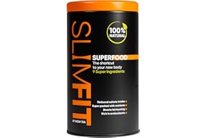 WOW TEA SlimFit Superfood - Perte de poids Superfood | Substitut de repas riche en protéines | 9 Superaliments | Poudre coupe-faim - 27 Kcal par portion | 210g, Made in EU