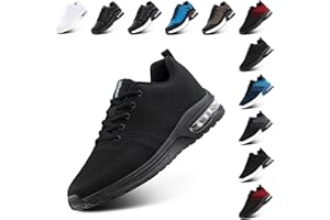 NEOKER Basket Homme Running Femme Sneakers Chaussures de Sport Chaussure Running Basket Compensee Chaussure Fitness Noir Bleu 36-48 EU