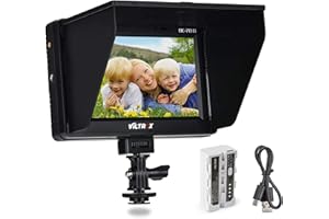 VILTROX DC-70 II 4K HDMI Monitor de campo 7 pulgadas TFT LCD HD Monitor de video HDMI AV Entrada 1024 600 para cámara DSLR Canon Nikon + batería recargable NP-F550 + cargador