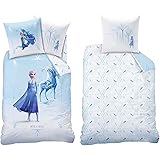 Frozen 2 Kinder-Bettwäsche Die Eiskönigin Mythical Water 135 x 200 cm + 80 x 80 cm 100% Baumwolle Renforcé-Linon-Qualität Dis