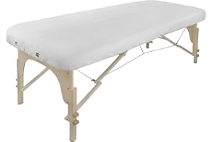 BODYPRO Massage Fitted Couch Cover for Massage Couch/Massage Bed/Massage Table Cover Sheet-Terry Towel- with Ties Without Face Hole-White- Luxurious, Extra Soft, Hygienic, Plush, Thick