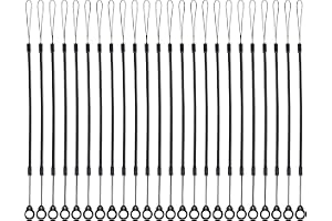 8st Elastiska Tether Snoddar, 25cm Uttagbar Spiralrem för Stylus Penna Anti-Förlust Snöre för Pekskärm Ritpenna Hå