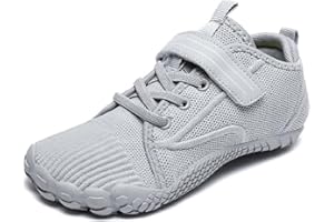 DAZFE Kinder Barfußschuhe Breite Zehenbox Jungen Mädchen Hausschuhe Minimalistische Wanderschuhe Sportschuhe Laufschuhe Walking Schuhe 26-37EU