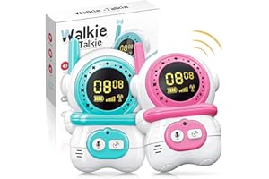 MELQUE Walkie-Talkie Bambini, Giochi Bambini ，3 modalità di suono，3-12 Anni Regalo Bimbo 3-10 Anni Gioco Bambino 3-10 Anni Maschio Walkie Talkie Giocattoli Bambino 3-12 Anni Giochi da Esterno per Bambini