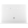 Huawei B315s-22 Router Wireless 4G da 150 Mbps 4G con 3 Antenne Integrate, 4 Porte LAN, 2.4 GHz Dual Band