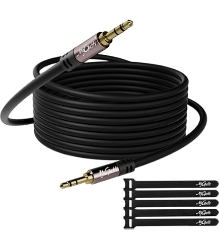 Cavo AUX Jack 3,5mm Maschio-Maschio 5 Metri - Cavo Audio Alta Qualità Per Auto, Smartphone, Autoradio, Nylon Intrecciato - Foto 3