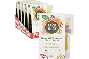 The Spice Tailor, Lentil Daal Kits, Bengali Coconut Lentil Daal in 5 Minutes With 2 Simple Steps, 325 g Packet (Pack of 5)
