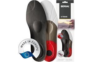 ‎BERGAL Bergal X-Treme Komfort Premium-Einlegesohle für optimale Polsterung, Dämpfung und Stabilisierung, ultraleichter Laufkomfort bei Extrembelastungen in Sport und bei allen Freizeitaktivitäten, Gr. 41