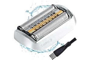 TDWE Pièce De Rechange pour Rasoir Serie 9/9 Pro Compatible avec Braun Serie 9 Pro/9 Tete de Rasoir 94m Easyshave Grille Rasoir électrique Rasoirs Shaver Face Homme Clean and Renew 94m