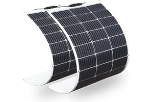 XINPUGUANG 200W 12V Flexible Solar Panel (2 X100 Watt) Monocrystalline Module for RV,Boat,Car,Motorhome,Caravan, Sheds, 12v Battery Power Charging (200W)