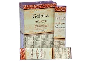 Goloka Kadzidło Chandan, 15 g x 12 opakowań