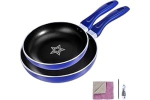 Masthome Padella Antiaderente Ø 20/26 cm, Pentola Induzione con Manico Rimovibile, Set Padelle Antiaderenti Professionali per Piani Cottura a Induzione, Elettrici e a Gas, con Salvietta