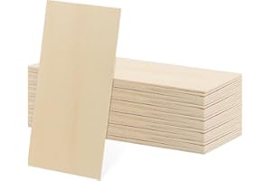 KEILEOHO 30PCS 200x100x2mm Basswood Sheets, 4x8 Inch Wooden Plywood Boards, Unfinished Basswood Board for Crafts DIY Models