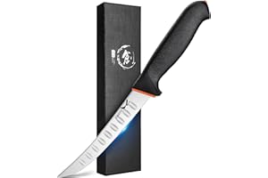 Golden Bird Couteau désosseur professionnel lame de 15 cm, poignée ergonomique, couteau de boucher en acier inoxydable, couteau de cuisine tranchant pour extérieur et cuisine