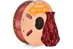 ERYONE Filament PLA 1.75mm Sparkly Glitter Shining PLA Filament +/-0.03mm for 3D Printer, 1kg/Spool, Red