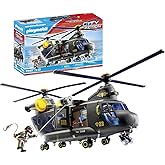 PLAYMOBIL City Action 71149 Fuerzas Especiales Helicóptero Banana, con módulo de luz y Sonido, Juguetes para niños a Partir d