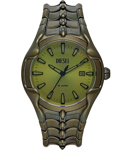 Buy Diesel Leather Analog Black Dial Men Watch-Dz2193, Black Band