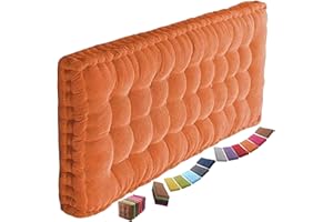 uyeoco Thick Bench Cushion Pad 2/3 Seater,Cotton Garden Bench Pad Cushions 100cm/110cm/120cm,Seat Cushion Pads for Outdoor Indoor(6@,40x100cm)