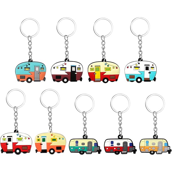 Porte-clés Camping-car Personnalisable En Métal – Cadeau Pour Amoureux Du Voyage