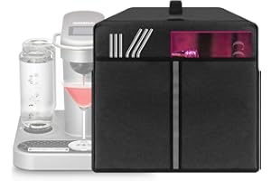 Kingshion Housse de protection pour machine à cocktail compatible avec machine à cocktail Bartesian - Poches pour ranger les accessoires Bartesian - Capsules à cocktail Bartesian - Gris foncé