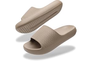 Uonesone Claquettes Femmes Hommes été Chaussons,Orthopédique Pantoufles Antidérapant Séchage Rapide Bout Ouvert Super Doux Confortable Semelle épaisse