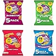Snack a Jacks Variety Bundle - 4 Delicious Flavours - Sour Cream, Sweet Chilli, BBQ, Salt & Vinegar - 20 x 19g Bags Total - Tasty Low Rice Cakes