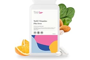 TROO HEALTH CARE Multi Vitamins with Iron by Troo Healthcare - One-A-Day Multivitamin for Men & Women - Immune Support, Boosts Energy & Vitality - Daily Multivitamin Tablets for Women & Men - Multivitamins - 180 Count