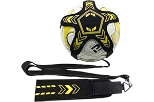 YHOTOGEA Fussball Trainingszubehör, Fussballtrainer Fussball Geschenke für Jungen, Kinder und Erwachsene, Fußball Kick Trainer Solo, Verstellbarem Taillengürtel für Bälle Größe 3/4/5