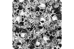 Hydro Dipping Film Feuille Hydrographie Water Transfer Printing Activateur Kit Activator Hydrographics crânes et flammes Largueur: 100cm. Longuer: 200cm (HLC-066)