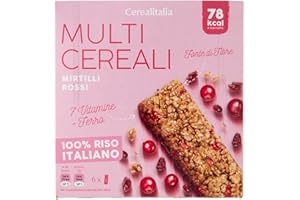 Cerealitalia Multi Cereali Mirtilli Rossi 6 x 21 g