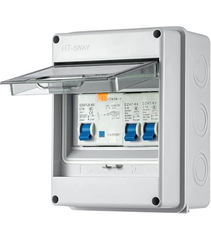 Scatola Fusibili 8 Vie Con Isolatore - Quadro Elettrico Per Capannone, Garage, Camper