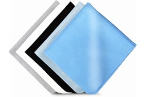 KALIONE Extra Large Microfiber Cleaning Cloths Glasses Cleaning Cloth 12 x 12 Inch for Eyeglasses Lens Glasses Reusable Eyeglass Cleaner Cloths (Color B)