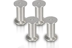 ‎SONNEWELT Sonnewelt 4er Set Möbelfüße | Hochwertige Aluminium Möbelfuss | 150mm Verstellbare für individuelle DIY-Möbel | Möbelbeine Küchenschränke Edelstahl runde Schrankfüße