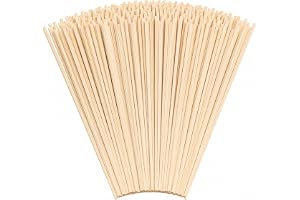 Sockervaddstavar trä fyrkantiga stavar för sockervadd Ø 4 mm längd 40 cm (100)