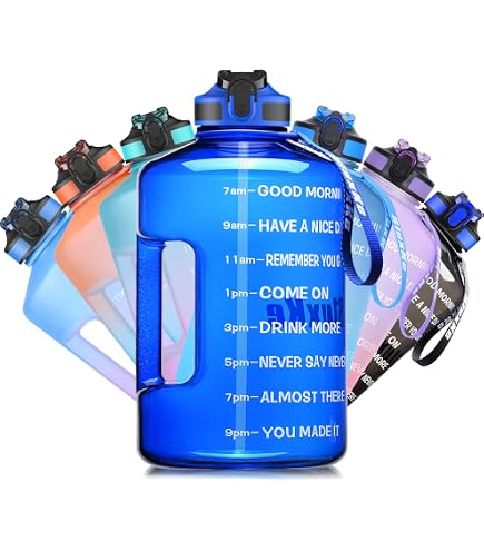 1,7 Liter Sport-Wasserflasche Mit Trinkzeit-Anzeige – BPA-frei, Tritan-Material, Inklusive Trageriemen