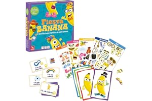Ludilo - Fiesta Banana | Juegos De Mesa Niños 4 Años O Más | Juegos Educativos Niños 4 Años O Más | Juego Magneticos 84 Piezas Magnéticas | Juego Mesa