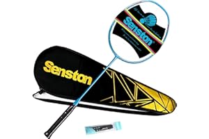 Senston N80 Grafito Raqueta de Bádminton,Badminton Racket de Carbono-Fibra,Incluyendo bádminton Bolsa