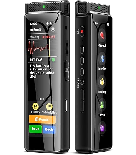 AI Voice Recorder, Notta Memo Digital Voice Recorder w/Case, AI