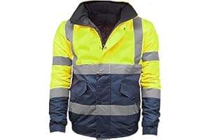 Kentex Online - High Visibility Jackets | Winter Jackets for Men | Bomber Jacket | Hi vis Jacket | Concealed Hood | Polyester | Premium quality | Mulit-Pockets