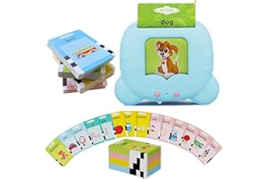 ANFOREE Talking Flash Cards for Toddlers Age 1 2 3 4 Boys and Girls, Autism Sensory Toys for Autistic Children, Learning Montessori Toys, Speech Therapy Toys with 224 Sight Words Talking Flash Cards